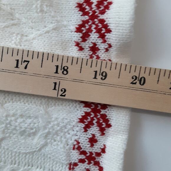 Girls 3T Reindeer Intarsia Cable Knit Sweater Dress with Beanie Hat Christmas - Picture 12 of 13